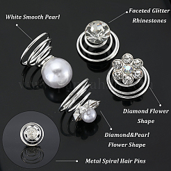 Спиральная шпилька для волос катушка железные аксессуары для волос&nbsp;OHAR-SP0001-12A