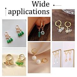 90 шт. 9-х стилевые латунные серьги с застежкой-молнией&nbsp;FIND-PH0006-61