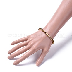 Electroplate стеклянные бусы браслеты простирания&nbsp;BJEW-JB04649