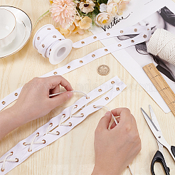 6.25 ярд хлопковой ленты с позолоченными люверсами&nbsp;OCOR-BC0006-75B