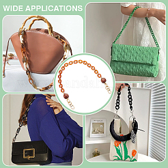 1 шт. цепочки для кошелька из смолы с овальными звеньями и застежками из сплава&nbsp;FIND-PH0028-19A