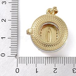 Латунный цирконий со стеклянными подвесками&nbsp;KK-Q815-10G