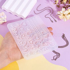 Силиконовые Молды для подвесок в виде сердца и звезды своими руками&nbsp;DIY-TA0010-95