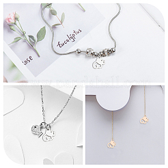 8 шт. 2-х цветные подвески из нержавеющей стали 304&nbsp;STAS-UN0028-65