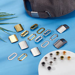 40 пакет 5 цвета наборы для регулировки фуражки из железа и латуни&nbsp;FIND-GA0007-45