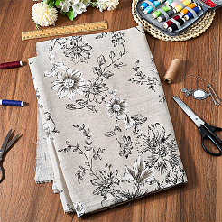 1м прямоугольная хлопчатобумажная льняная ткань&nbsp;DIY-CY0002-18B