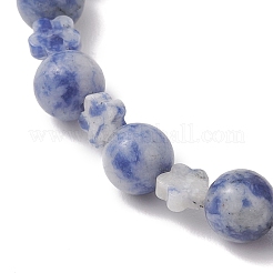 Браслеты из бисера из натуральной голубой яшмы&nbsp;BJEW-JB13233