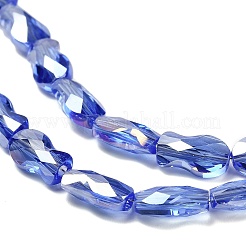 Стеклянные бусины с гальваническим покрытием &nbsp;EGLA-P066-01A-AB05