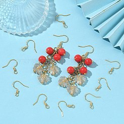 Латунные крючки для сережек&nbsp;XGR0140G-153G