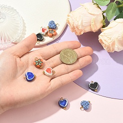 10 шт. 5-х цветные фарфоровые подвески ручной работы&nbsp;PALLOY-YW00134