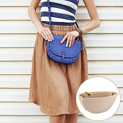 Полукруглый войлочный органайзер для кошелька&nbsp;AJEW-WH0434-15A-01