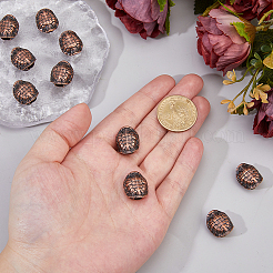 10 шт. европейские бусины из сплава в тибетском стиле&nbsp;FIND-DC0008-14