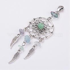 Натуральный чип украшения драгоценных камней кулон&nbsp;HJEW-JM00274