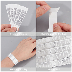 100шт одноразовые бумажные браслеты&nbsp;BJEW-CN0001-10B