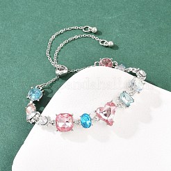 Браслеты-слайдеры из сплава со стразами&nbsp;BJEW-A156-04P