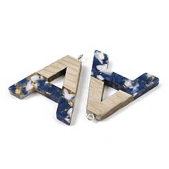 26 шт. подвески из непрозрачной смолы и дерева&nbsp;RESI-I354-02