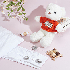 6 шт. пуговицы из АБС-пластика с имитацией жемчуга на ножке&nbsp;BUTT-PH0001-51P