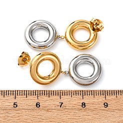 Серьги-гвоздики из нержавеющей стали 304 с эмалью&nbsp;EJEW-K315-07G