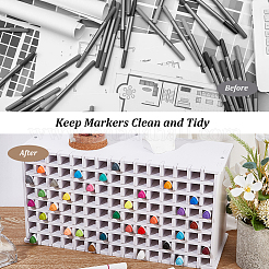 120 сетка для хранения деревянных художественных маркеров&nbsp;AJEW-WH0528-86