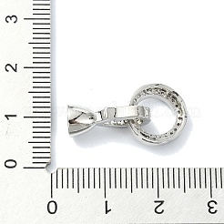 Стойка покрытие латунь проложить прозрачный кубический цирконий застегнуть застежки&nbsp;KK-M282-47P