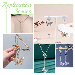 100 шт. филигранные соединительные подвески из нержавеющей стали 304&nbsp;STAS-UN0057-14