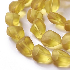 Прозрачные бусины из матового стекла&nbsp;LS-FGLA-S001-02D