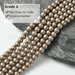 Экологичная круглая краска для выпечки стеклянные бусины пряди&nbsp;HY-A003-4mm-RV48