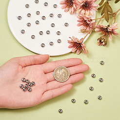 50 шт. бусины из нержавеющей стали марки 304&nbsp;STAS-CJ0001-196