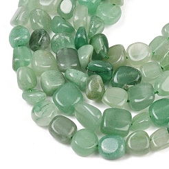 Естественный зеленый авантюрин бисер нитей&nbsp;G-K395-B04-02