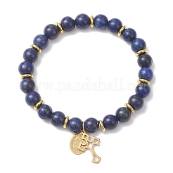 3 шт. браслеты из натуральных бусин лазурита&nbsp;BJEW-JB12895