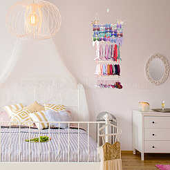 Деревянные заколки для волос повязка на голову настенная стойка-органайзер AJEW-WH0041-15