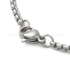 Женские ожерелья с подвеской в виде медали Святого Бенедикта из нержавеющей стали 201&nbsp;NJEW-M008-01P