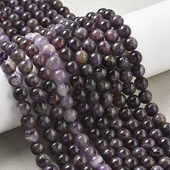 Природный аметист нитей бисера&nbsp;LS-G-G779-8MM-05A