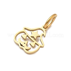 Подвески из нержавеющей стали 304 на тему Хэллоуина&nbsp;STAS-Z164-04G-02