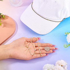 2 шт. 2 цвета латунная эмалированная цепочка для изготовления браслета&nbsp;AJEW-TAC00046