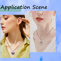 12 шт. набор из цепочек-коробок из нержавеющей стали 201&nbsp;NJEW-SC0001-16