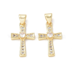 Экологически чистые подвески из латуни с микропаве из кубического циркония&nbsp;KK-F845-30G