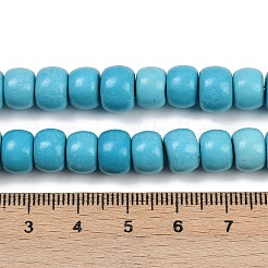 Синтетических нитей бирюзовые бусы&nbsp;G-S397-C01-8x8