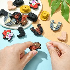 16шт 8 стиля силиконовые бусины&nbsp;SIL-CJ0001-17