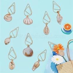 9 шт. 9 вида скрепок из углеродистой стали&nbsp;AJEW-CP00008