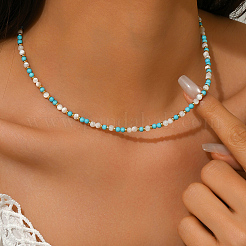 Ожерелья из синтетической бирюзы&nbsp;VA0144