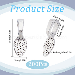 200 шт. литые плоские накладные скобы с клеевым соединением&nbsp;FIND-SP0001-83P