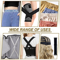 5 ярд плоского полиэстерного эластичного шнура/ленты для вышивки&nbsp;OCOR-WH0016-10D