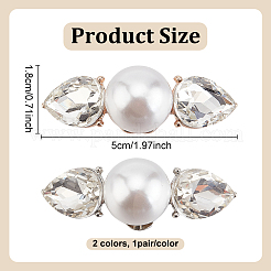 2 пара двухцветных подвесок для шнурков из сплава&nbsp;FIND-GO0003-47