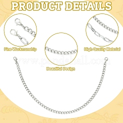 8 шт. алюминиевые цепочки для подвески&nbsp;HJEW-CJ00081