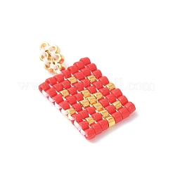 Ручная работа узор ткацкого станка миюки стеклянный бисер&nbsp;PALLOY-MZ00608