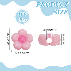 1 пакетик непрозрачных акриловых бусин&nbsp;MACR-WR0001-06