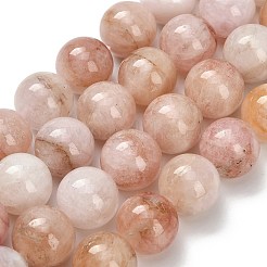 Натуральный розовый морганит бисер нитей&nbsp;G-H335-B01-12mm