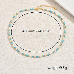 Ожерелья из синтетической бирюзы&nbsp;VA0144