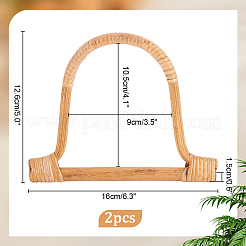 2 шт. ручки для сумки из ротанга из тростника&nbsp;FIND-WR0011-24